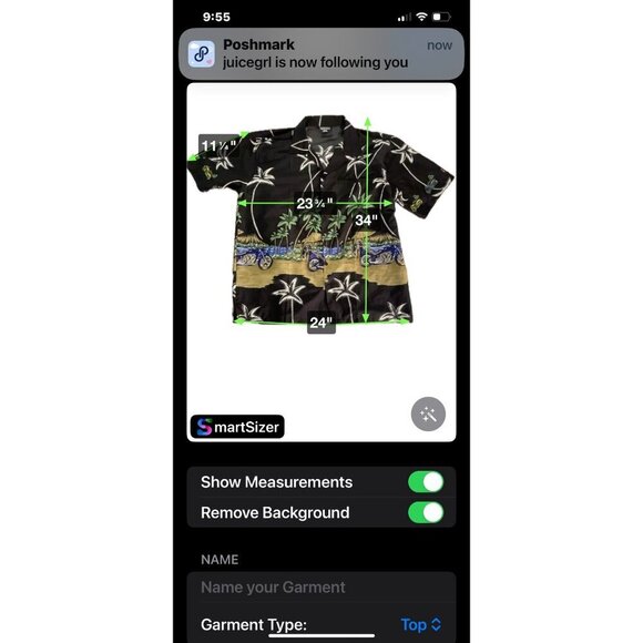 Hawaiian Style Mens L Shirt Palm Tree & Motorcycle Pacific & Co Black - Picture 2 of 16